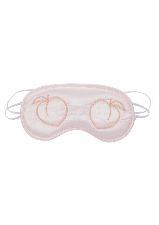 Sex and Mischief Peaches N Creame Blindfold - Ivory/Orange