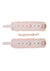 Sex and Mischief Peaches N Creame Fur Handcuffs - Ivory/Rose Gold