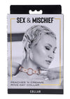 Sex and Mischief Peaches 'N Creame Ring Day Collar - Rose Gold