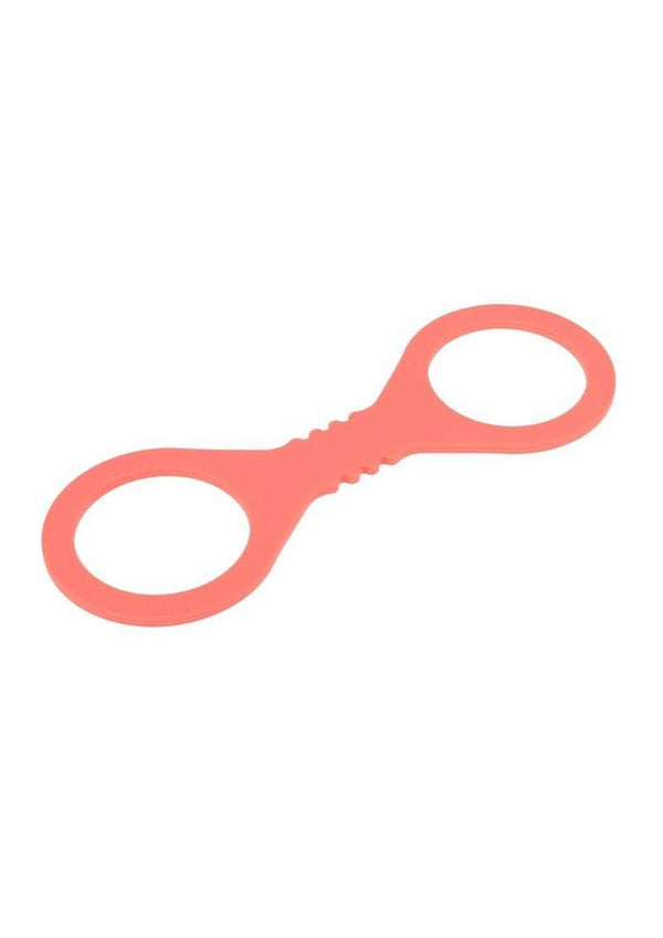 Sex and Mischief Peaches N Creame Silicone Cuffs - Orange - Small