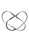 Sex and Mischief Shadow Body Harness - Black/Silver
