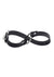 Sex and Mischief Shadow Convertible Cuffs - Black/Silver