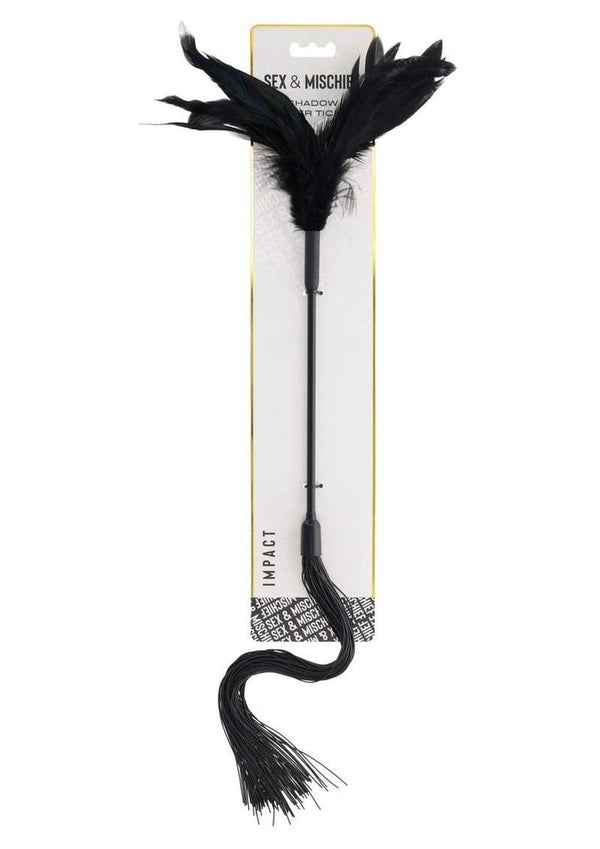 Sex and Mischief Shadow Feather Tickler - Black