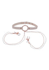 Sex and Miscielf Peaches 'N Creame Collar with Nipple Clamps