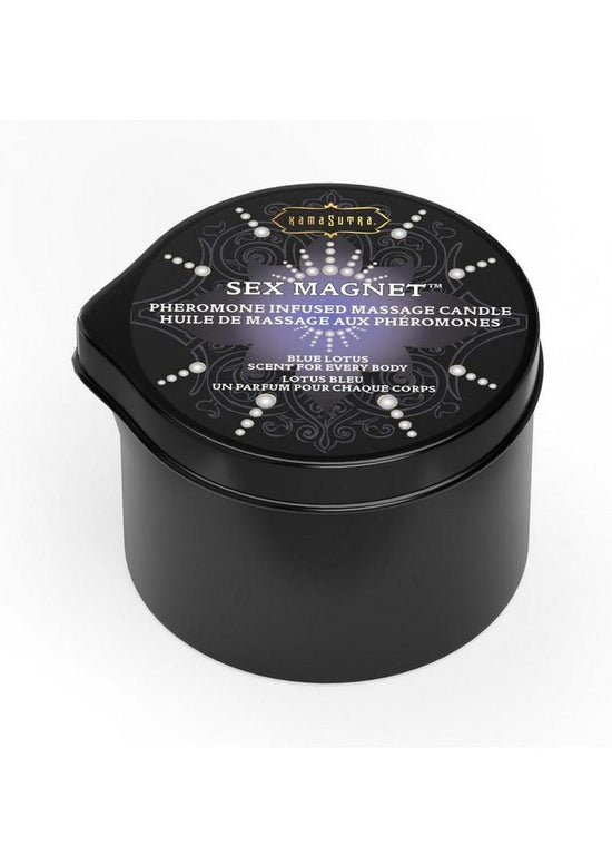 Sex Magnet Pheromone Massage Candle with Pour Spout - Small - Blue Lotus - Small