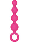 Silicone Booty Anal Beads - Pink