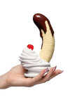 Simply Sweet Chocolate Dipped Banana Split Premium Silicone Dildo