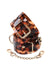 Sincerely Amber Hand Cuffs - Animal Print/Gold