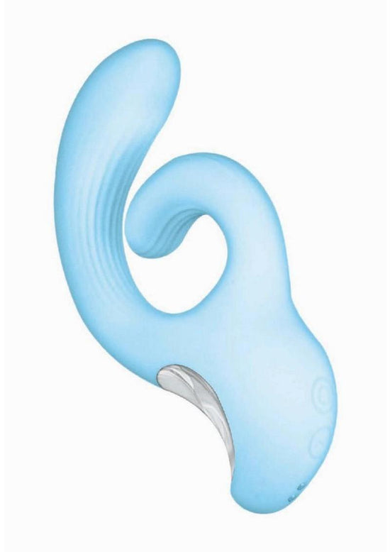 Sky Cumulus Swirl G-Spot Rechargeable Silicone - Blue