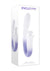 Spring Loaded Rechargeable Silicone Dual Vibrator - Purple