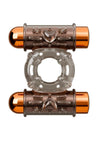 Stay Hard Vibrating Rechargeable Cock Ring Set with Sleeve and 2 Bullets