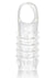 Stimulation Enhancer Textured Penis Sleeve - Clear - 4.25in