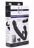 Strap U Tri-Volver Rechargeable Silicone Strapless Strap-On - Black