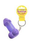 Super Fun Penis Slinky Keychain - Purple