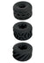 Super Stretchy Stroker Silicone Cock Rings - Black - 3 Piece