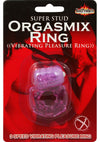 Super Stud Orgasmic Vibrating Silicone Cock Ring Waterproof - Purple