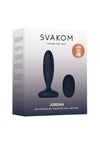 Svakom Jordan Rechargeable Silicone App Control Thrusting Anal Vibrator - Navy Blue