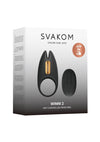 Svakom Winni 2 Silicone Cock Ring - Black/Gold