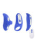 Take Your Pick Rechargeable Silicone Bullet Set with Remote - Blue/White