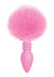 The 9's - Cottontails Silicone Ribbed Bunny Tail Butt Plug - Pink