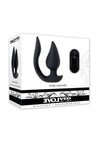 The Genie Rechargeable Silicone Multi-Play Vibrator with Remote - Black