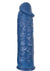 The Great Extender Silicone Penis Sleeve - Blue - 6in