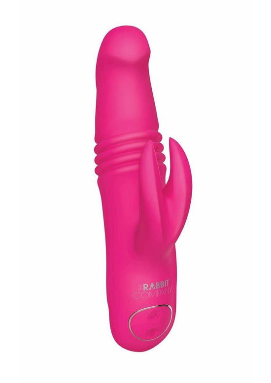 The Rabbit Company The Mini Thrusting Rabbit Rechargeable Silicone Vibrator - Pink