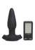Thunder Plugs 25x Pulsing and Vibrating Rechargeable Silicone Plug with LCD Remote - Black