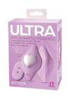 Ultra I Heart You Rechargeable Silicone Panty Vibe with Remote Control - Purple