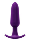 Vedo Bump Plus Rechargeable Silicone Anal Vibrator with Remote Control - Deep Purple/Purple