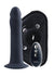 Vedo Diki Rechargeable Silicone Vibrating Dildo with Harness and Remote Control - Just - Black