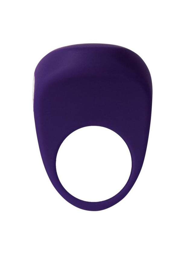 Vedo Driver Silicone Rechargeable Vibrating Cock Ring - Purple
