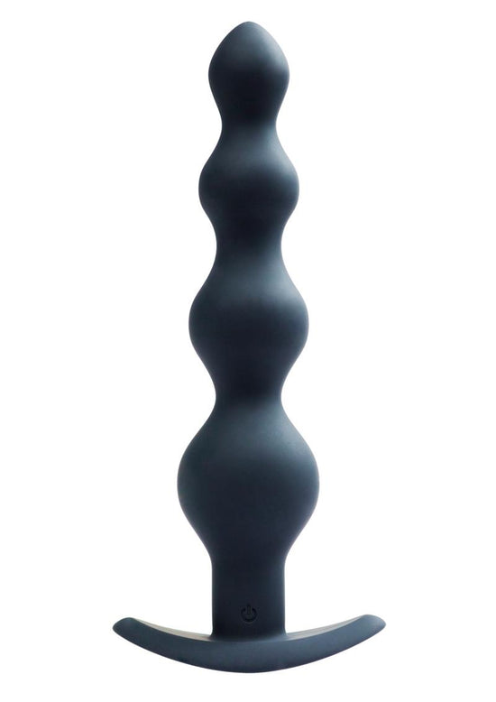Vedo Earth Quaker Rechargeable Silicone Anal Beads - Just - Black