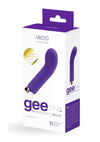 Vedo Gee Plus Rechargeable Silicone Bullet Vibrator - Into You - Indigo/Purple