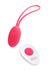 Vedo Peach Rechargeable Silicone Egg Vibrator with Remote Control - Foxy - Pink