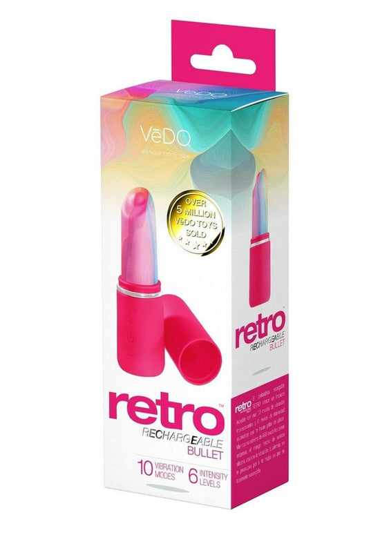 Vedo Retro Silicone Rechargeable Bullet - Pink
