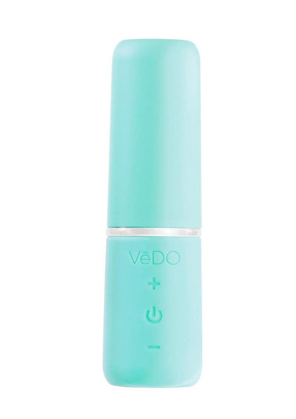 Vedo Retro Silicone Rechargeable Bullet - Blue/Turquoise