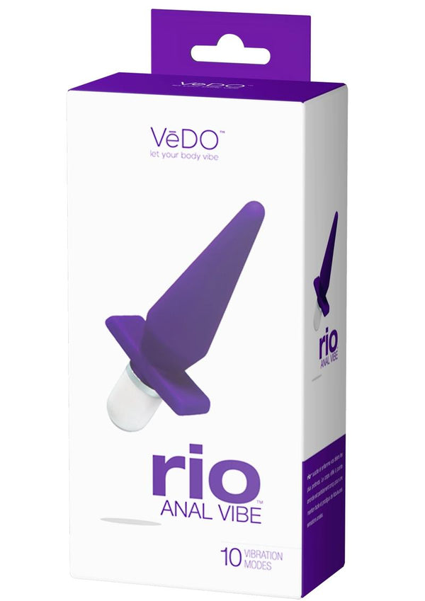 Vedo Rio Silicone Anal Vibrator - Into You - Indigo/Purple