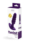 Vedo Twist Rechargeable Silicone Anal Plug - Perfectly - Purple