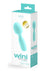 Vedo Wini Silicone Rechargeable Mini Wand Massager - Tease Me - Blue/Turquoise