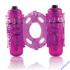 4b Double Wammy Silicone Rechargeable Dual Vibrating Couples Cock Ring