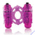 4b Double Wammy Silicone Rechargeable Dual Vibrating Couples Cock Ring