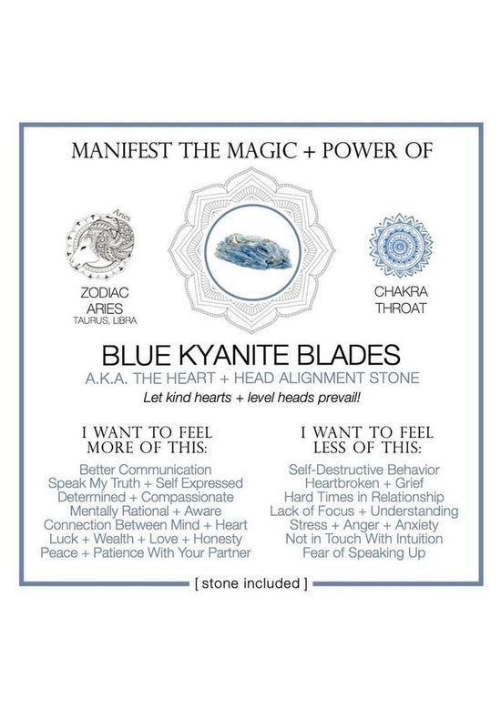 Warm Human Blue Kyanite Blades - Blue