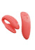 We-Vibe Chorus Rechargeable Couples Vibrator with Squeeze Control - Crave - Coral/Orange