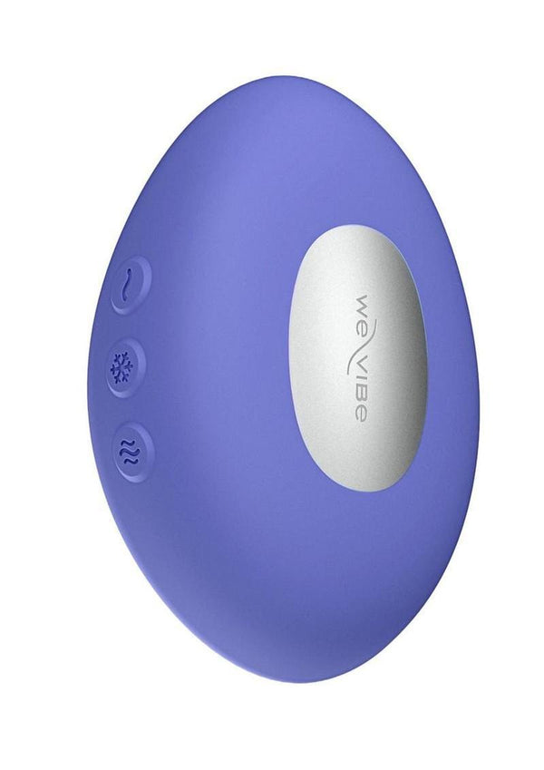 We-Vibe Temp Heating and Cooling Rechargeable Silicone Lay-On Vibrator - Lavender - Blue
