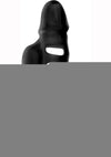 Wet Dreams Ram Rod Silicone Vibrating Penis Extender - Black