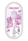Wet Dreams Rosie Posey Silicone Rechargeable Rose Shaped Vibrating Wand - Magenta/Pink