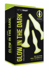 WhipSmart Glow In The Dark Silicone Anal Training Kit - Glow In The Dark/Green - 3 Piece