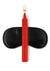 WhipSmart Japanese Bondage Rope Set with Drip Candles and Mask - Black/Red - 4 Piece