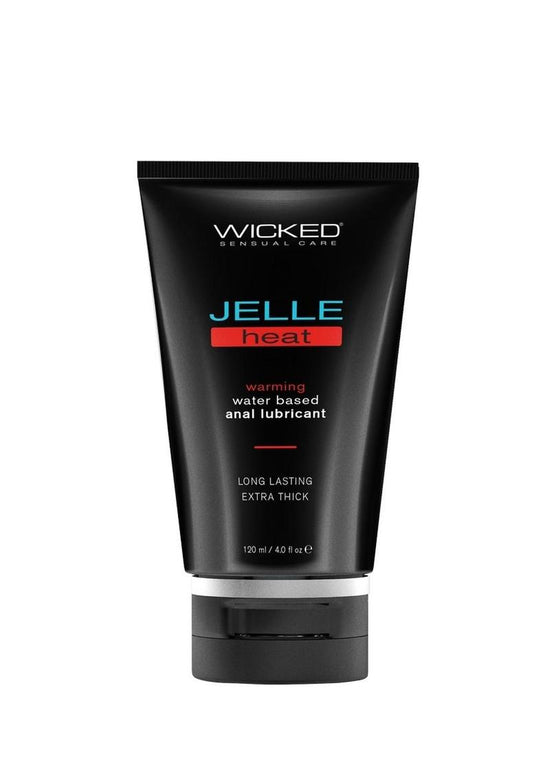 Wicked Jelle Heat Waterbased Warming Anal Gel - 4oz